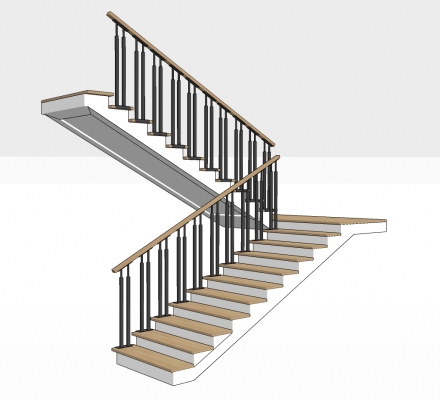 新中式铁艺护栏，楼梯-0