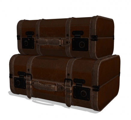 美式工业风橱窗，皮箱，手提箱，行李箱-0