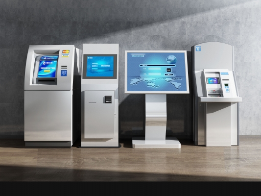 银行ATM自动存取款机，智能一体机，电子设备