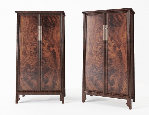 中式古典实木红木家具，装饰柜