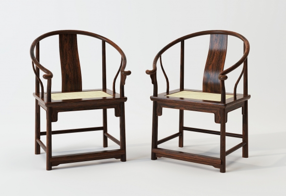 中式古典实木红木家具扶手椅