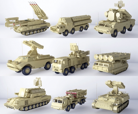 现代军事装甲车，导弹，坦克军事武器