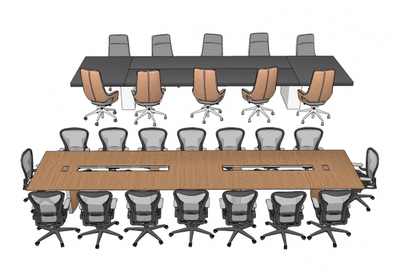 现代大会议桌椅