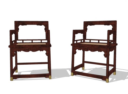 中式古典实木红木家具明式椅子