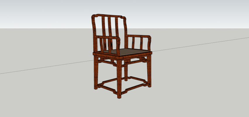 中式古典红木家具梳背椅