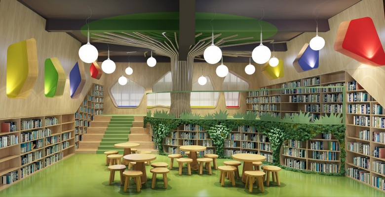 现代儿童图书室