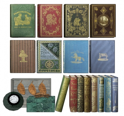 欧式古典精装书籍，词典，书本，摆件