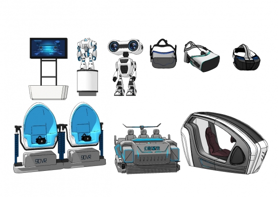 现代vr座椅vr眼镜机器人太空舱，电竞城电子游乐设备器材