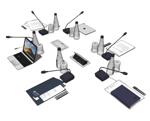 现代笔记本，电脑，麦克风,会议室设备-0