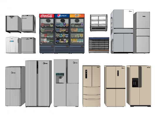 现代冰箱，冰柜，冷藏柜
