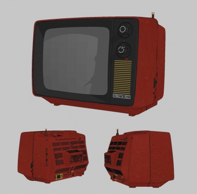 现代复古个性电视，老式电视机