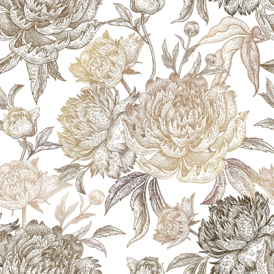 现代欧式牡丹花大花壁纸壁布 (9)