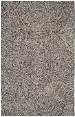 现代新中式圆圈地毯