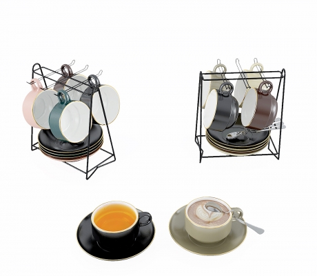 欧式茶杯,咖啡杯套装组合,餐具, 