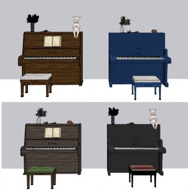 现代钢琴,乐器