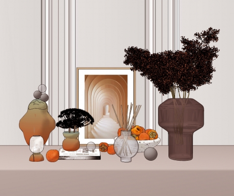 现代饰品摆件，花瓶，果盘雕塑