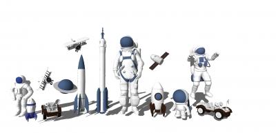 现代太空宇航员儿童太空主题饰品 