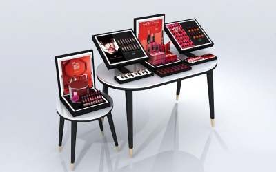 现代化妆品展示桌
