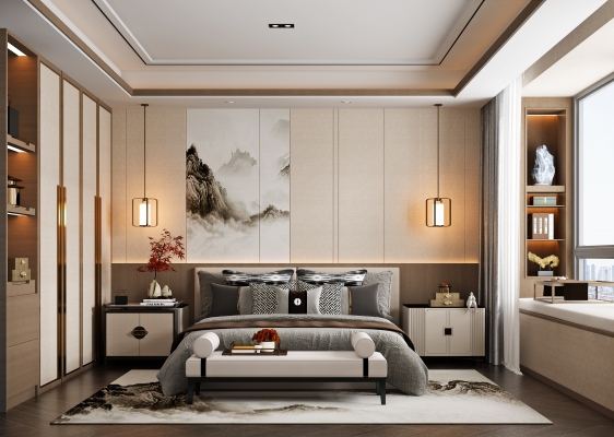 新中式家居卧室