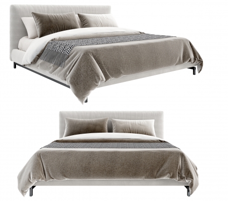 Minotti 现代双人床 床具