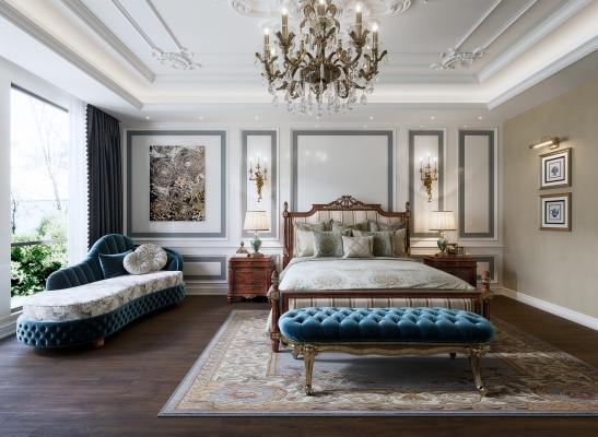 欧式美式法式古典卧室