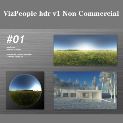 HDR天空贴图 VizPeople hdr v1 Non Commercial