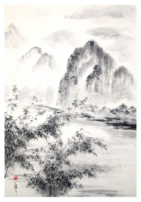 新中式山水字画 (4)