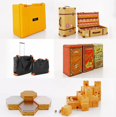 现代行李箱 包装盒 礼品盒