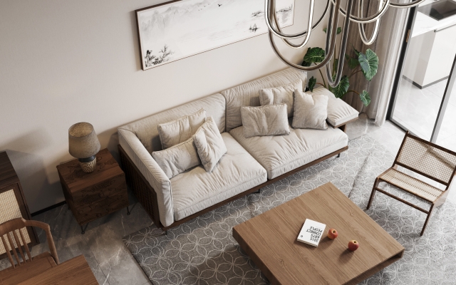 现代客厅沙发椅子
