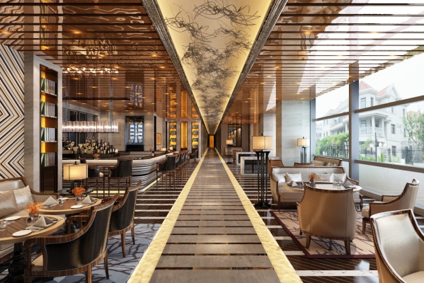 新中式现代酒店餐厅