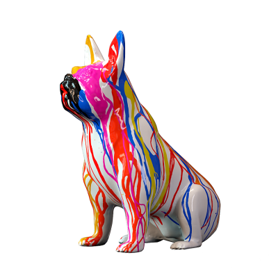 21现代小狗雕塑，