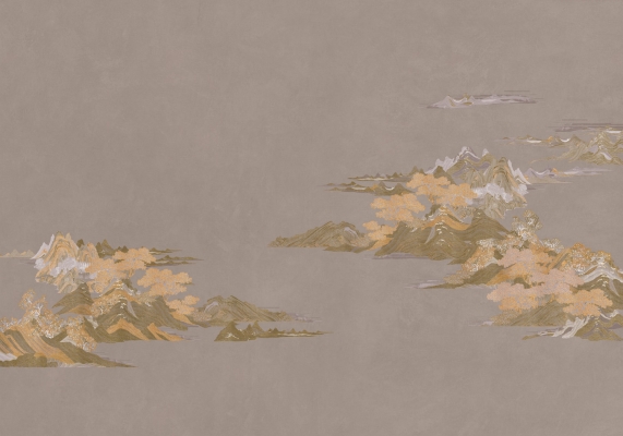 中式山水图案壁纸背景画 (7)