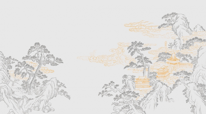 中式山水图案壁纸背景画 (49)
