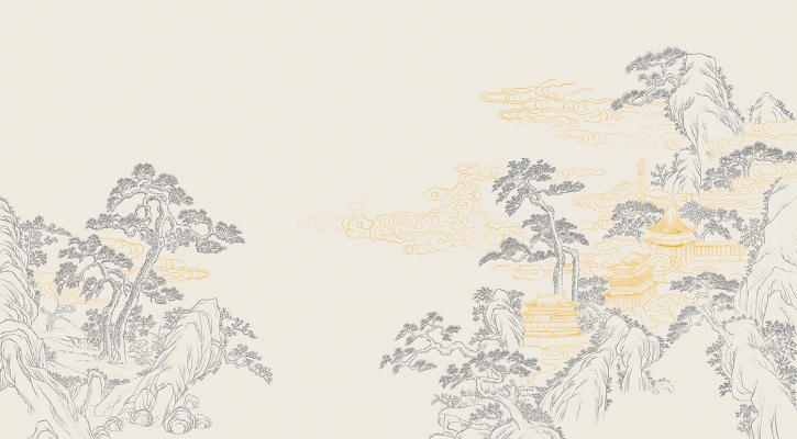 中式山水图案壁纸背景画 (51)