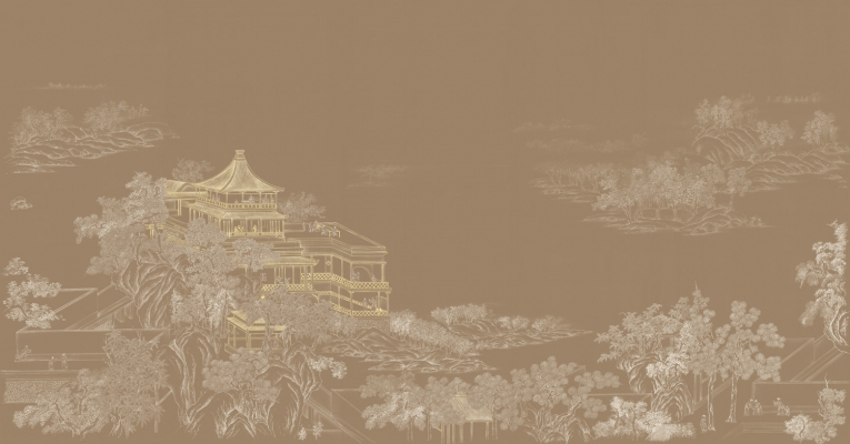 中式山水图案壁纸背景画 (71)