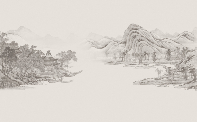 中式山水图案壁纸背景画 (85)
