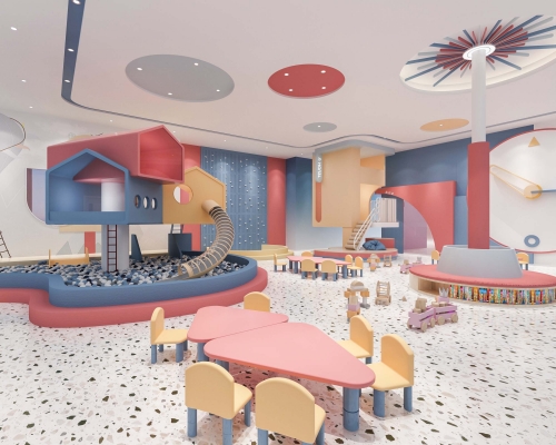 幼儿园感统室，玩耍区3d模型下载