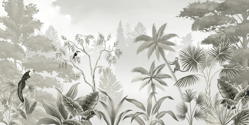 欧式植物背景壁纸壁布壁画 (3)
