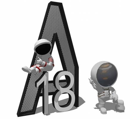 宇航员雕塑摆件饰品