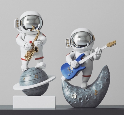 宇航员太空人雕塑摆件
