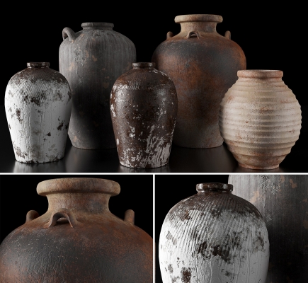 罐陶瓷花瓶系列组合