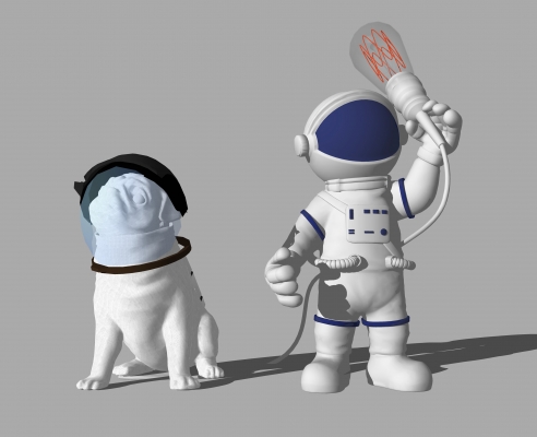 现代宇航员，航天员，太空人雕塑摆件