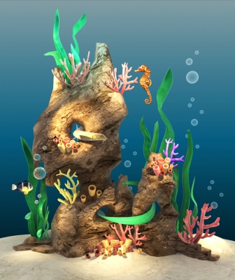 海底珊瑚+鱼缸小景珊瑚