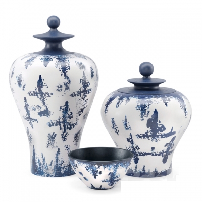 新中式瓷瓶陶罐摆件