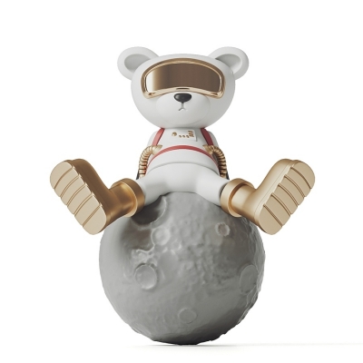 宇航员熊，太空熊雕塑