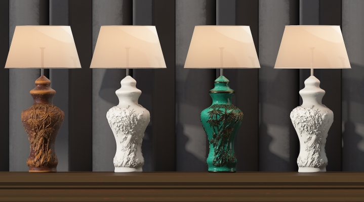 新中式瓷器陶瓷台灯