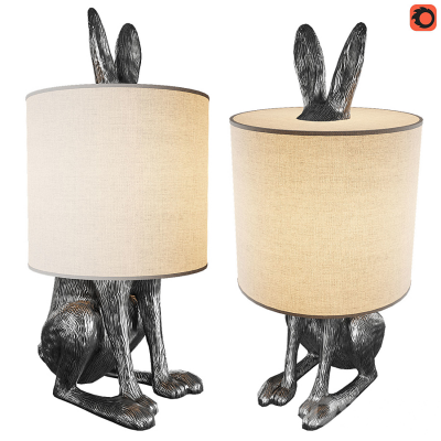  现代兔子雕塑台灯