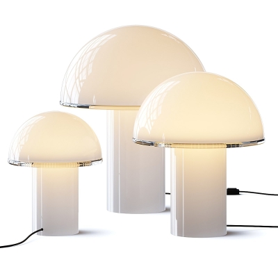 现代玻璃蘑菇台灯