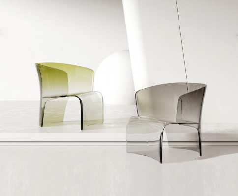 Minotti 现代亚克力透明椅子3d模型