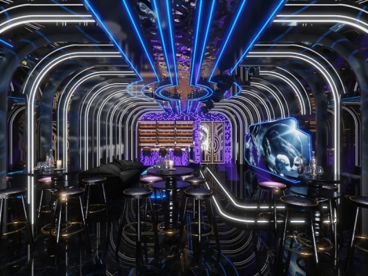 科技风ktv歌厅包间酒吧夜店3d模型下载
